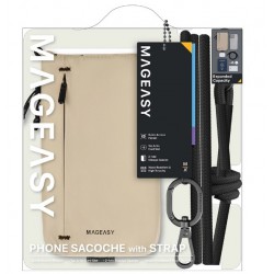 MAGEASY Phone Sacoche Utility Crossbody Bag + Strap Phone Lanyard 8.3mm